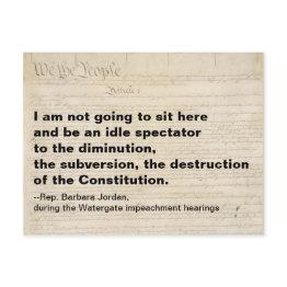 Small Subversion And Destruction Of The Constitution Postinvitations Front View