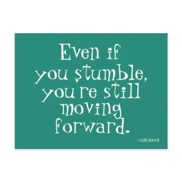 success inspiration - teal motivational postinvitations