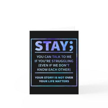 suicide prevention - stay your life problems semic invitations