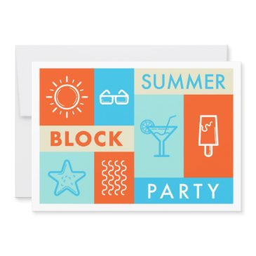 summer block party invitation