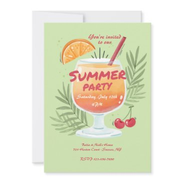 summer party invitation