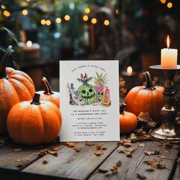 summerween backyard bbq party invitation