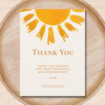 sun baby shower thank you postinvitations