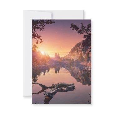 sunrise reflection on water invitation