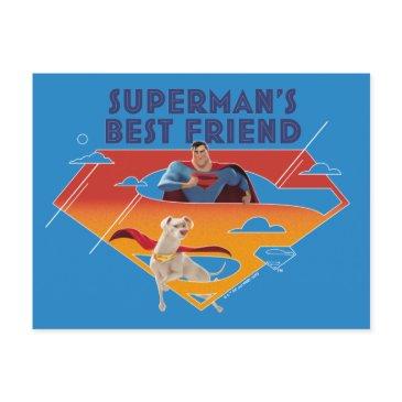 superman's best friend postinvitations