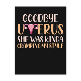 Small Surgery Uterus Removal Hysterectomy Recovery Postinvitations Front View