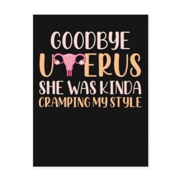 surgery uterus removal hysterectomy recovery postinvitations