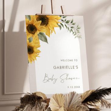 sutton sunflower baby shower sign foam board
