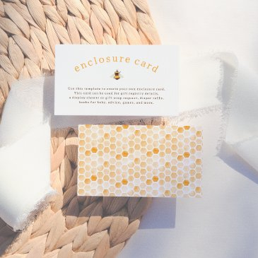 sweet as can bee rustic baby shower enclosure invitations