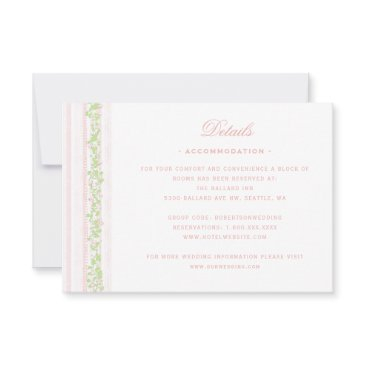 sweet crest w/ blush pink bow details thank you invitations