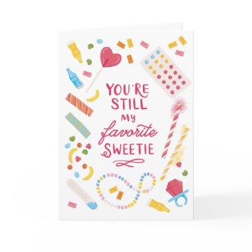 sweet funny millennial candy greeting invitations