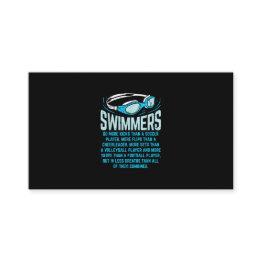 Small Swimmers Do More Kicks I Funny Gift Swimming Lover Enclosure Invitations Front View