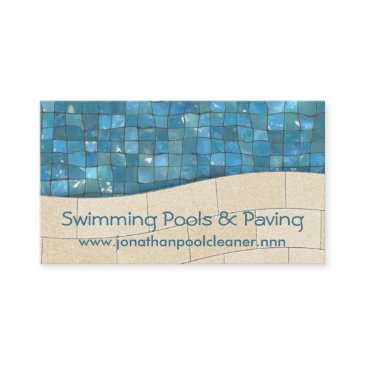 swimming pool tiles with paving business invitations