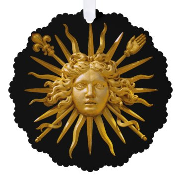 symbol of louis xiv the sun king ornament invitations