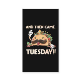 Small Taco And Then Came Tuesday Fiesta Mexican Food Business Invitations Front View