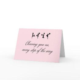 Small Take Care Invitations - Cheerleaders Front View