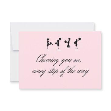 take care invitations - cheerleaders