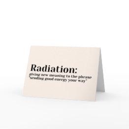 Small Take Care Invitations - New Meaning Radiation Front View