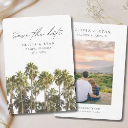 Small Tampa Wedding Florida Save The Date Invitation Front View