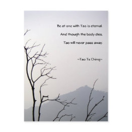 Small Tao Te Ching No.1/ Postinvitations Front View
