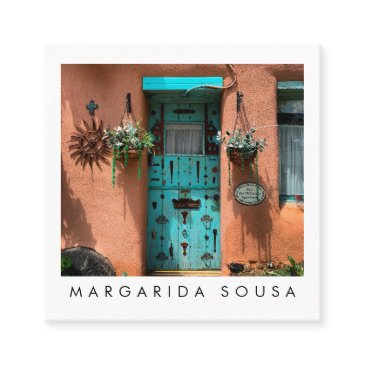 taos adobe door photo travel tourism hospitality square business invitations