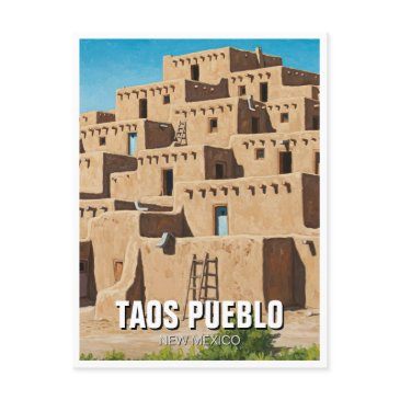 taos pueblo new mexico postinvitations
