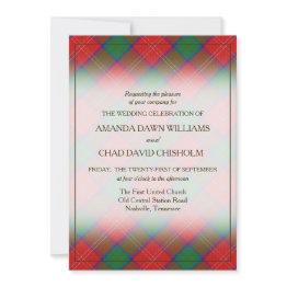 Small Tartan Beauty Clan Chisholm Scottish Plaid Front View
