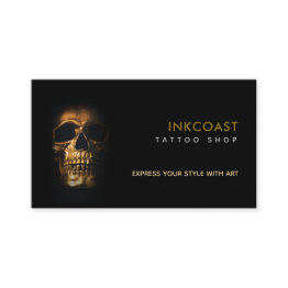Small Tattoo Shop Slogans Business Invitations Front View