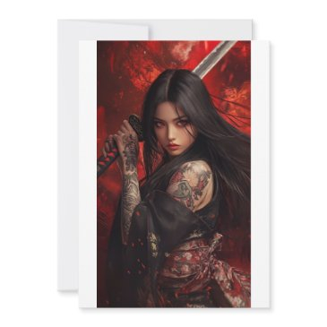 tattooed girl invitation