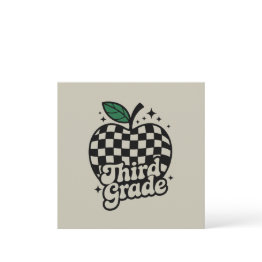 Small Teacher Third Grade 3rd Back To School Invitation Front View