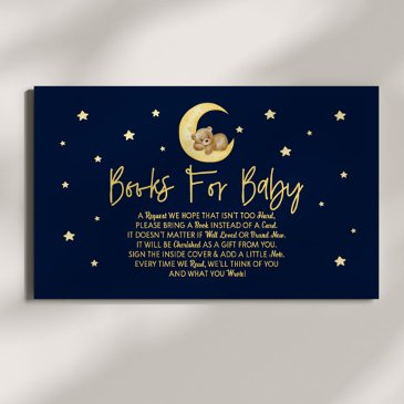 teddy bear stars baby shower books for baby invitations
