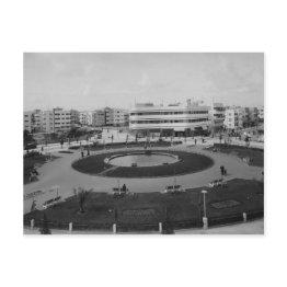 Small Tel Aviv's Dizengoff Circle In The 1930's Postinvitations Front View