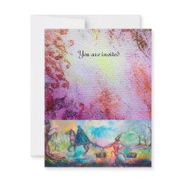 Small Temptation Dark Knight Devil Treasure Blue Purple Invitation Front View