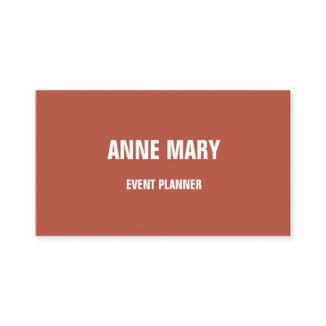 terracotta warm color burnt dark orange simple business invitations