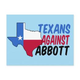 Small Texans Against Greg Abbott Postinvitations Front View