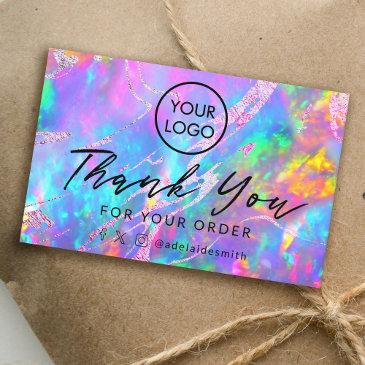 thank you fire opal background business invitations