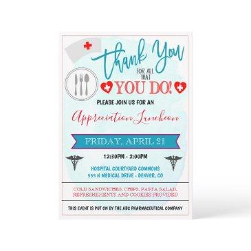 thank you healthcare workers event invitation