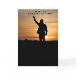 Small Thank You President Joe Biden Invitations Front View