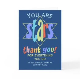 Small Thank You Staff Group Company Front View