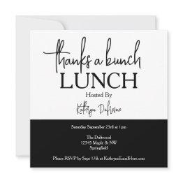Small Thanks A Bunch Lunch Invitation Front View