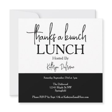 thanks a bunch lunch invitation