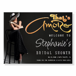 Small That's Amore Aperol Bridal Shower Photo Welcome Foam Board Front View