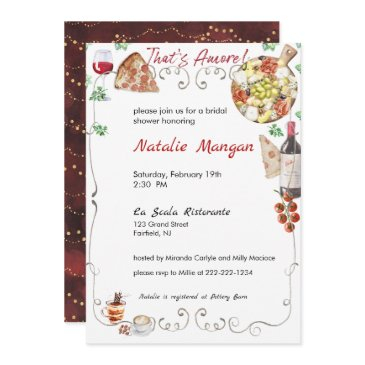 that's amore bridal shower 2 invitation