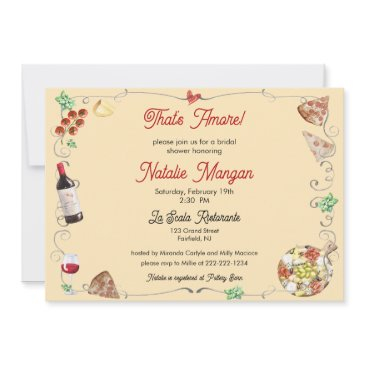 that's amore bridal shower invitation