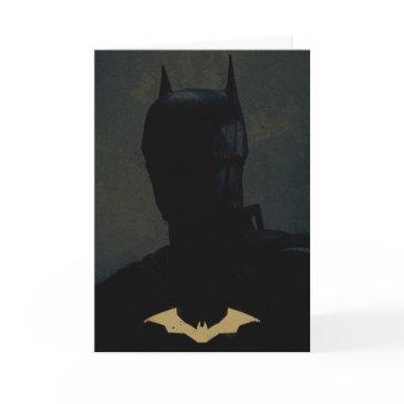 the batman with golden bat symbol invitations