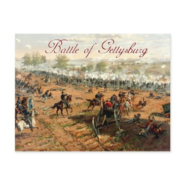 the battle of gettysburg postinvitations