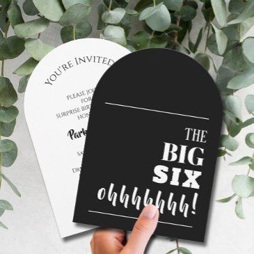 the big 60th birthday party arch invitation