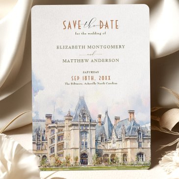 the biltmore asheville nc travel save-the-date invitation