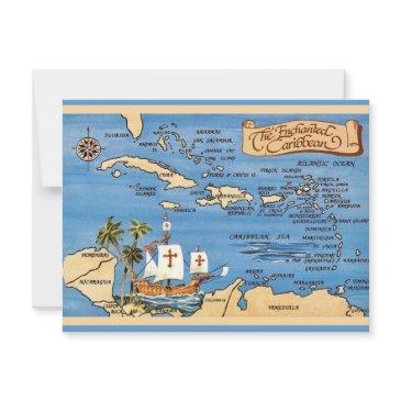 the caribbean map postinvitations