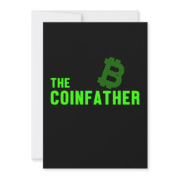Small The Coinfather Bitcoin Crypto Btc Cryptocurrency G Invitation Front View
